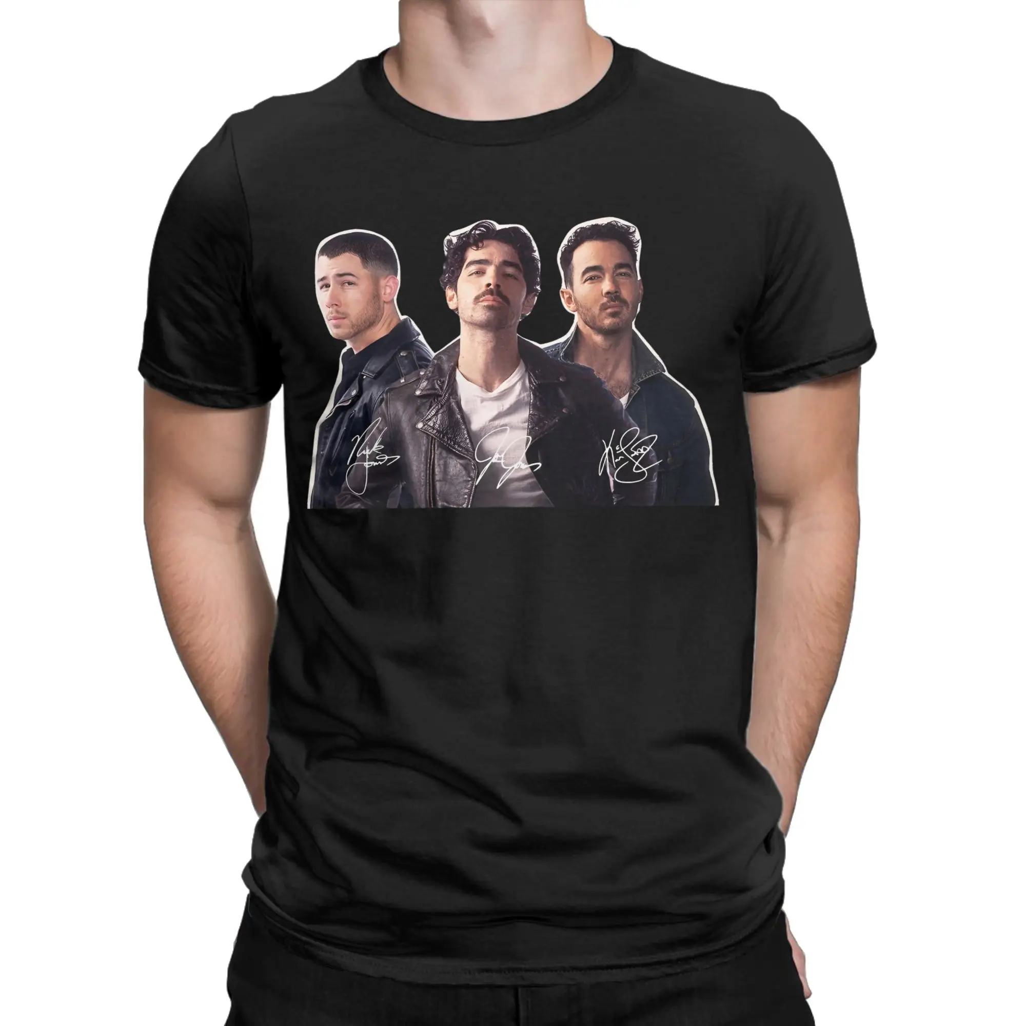 

Men Women Printed Jonas Brother Vintage band T Shirt Tee Cotton T-shirts Clothing