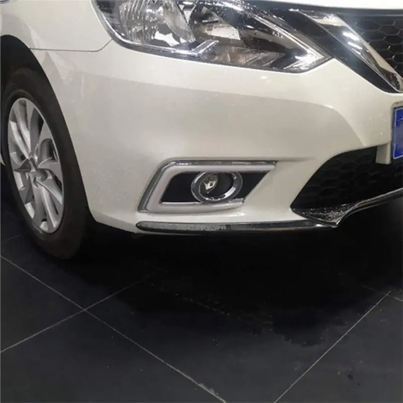BB M50K-For Nissan Sentra B17 2016-2019 LED DRL Daylight Daytime Running Light Headlamps Two Color Turn Signal Auto Driving Lamp