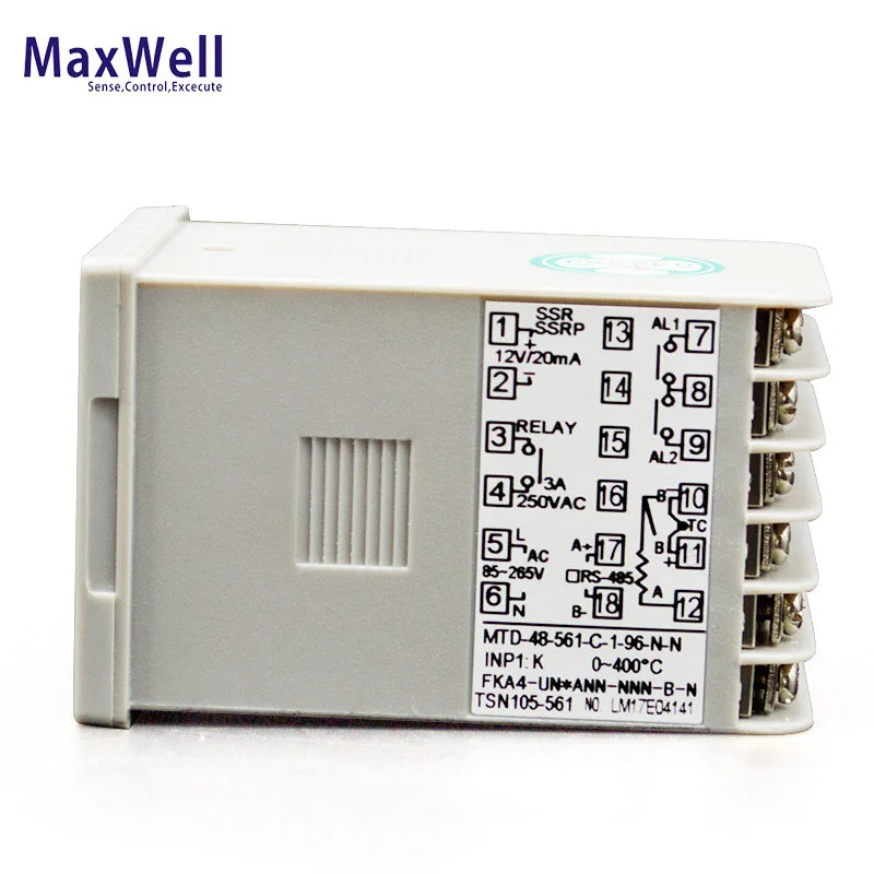 Custom K J Thermocouple Pt100 Input 1/32 Din Pid Controller Maxwell Dual Line 4 Digits LED Display 1 Alarm CE 85~265VAC 0.3%F.S