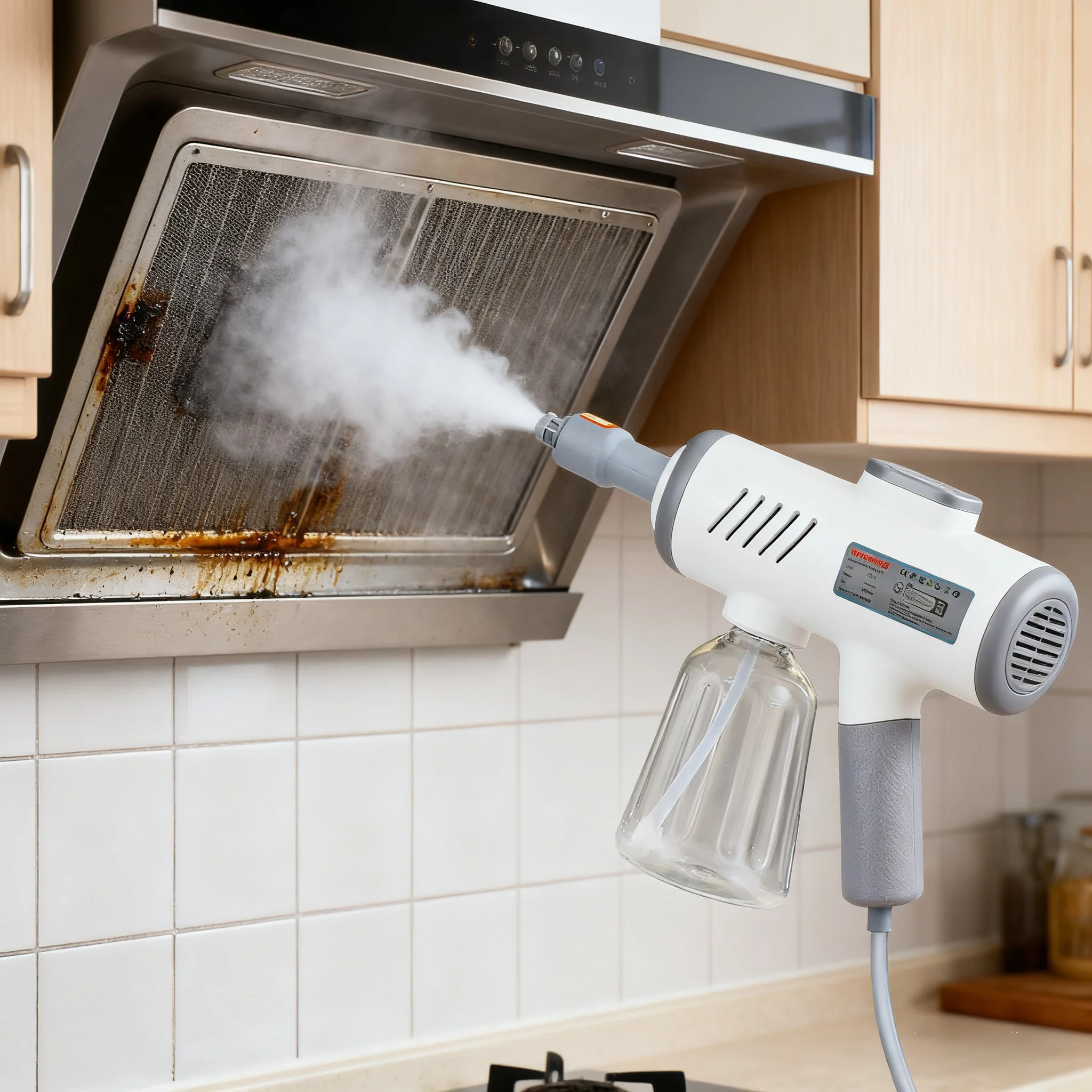 High pressure steam cleaning machine Small household air conditioning kitchen range hood quick heat cleaning machine