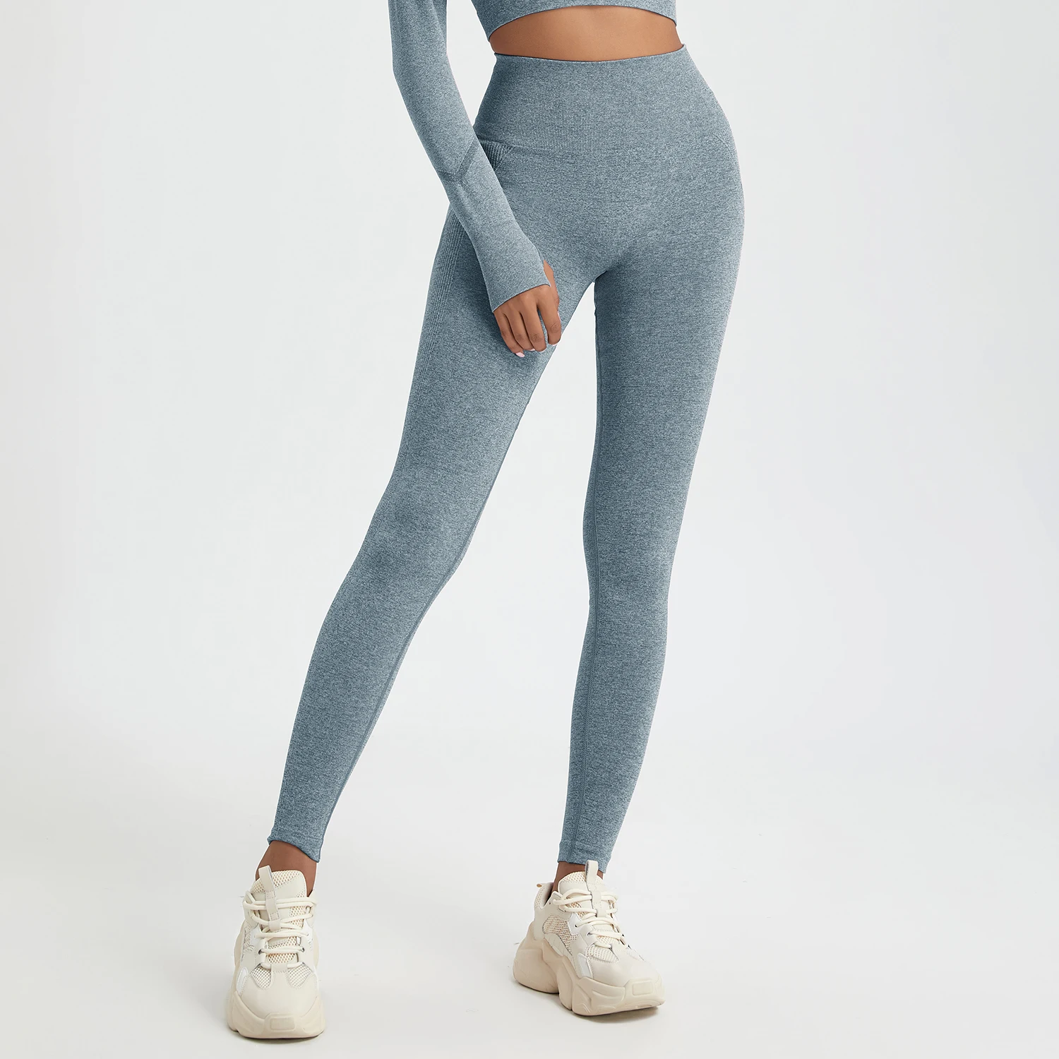 النساء الصالة الرياضية طماق مثير عالية الخصر اليوغا السراويل البطن التحكم Athleisure الجري تجريب اللياقة البدنية طماق #6