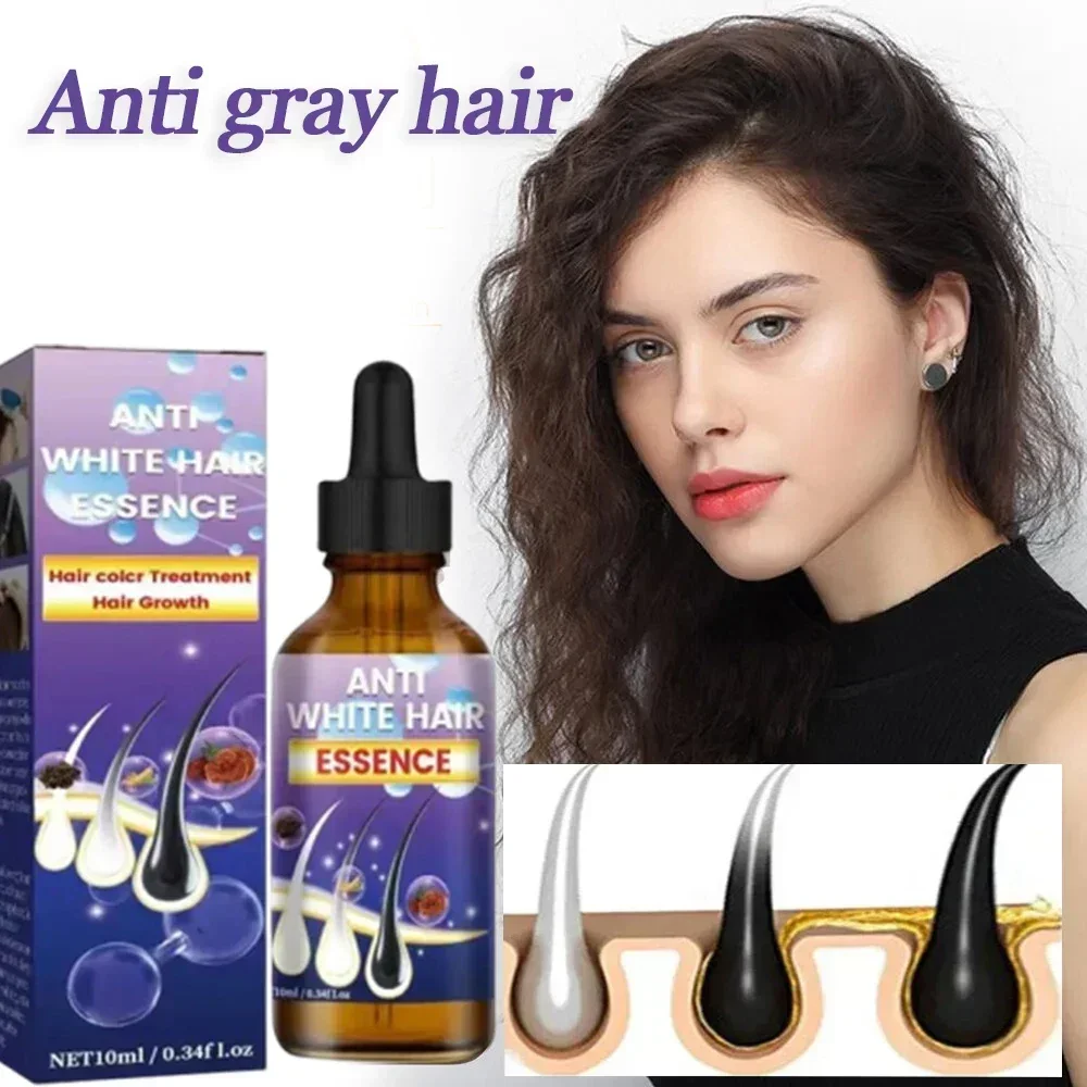 

Anti Gray Hair Serum Remedy treatment White Darkening Products