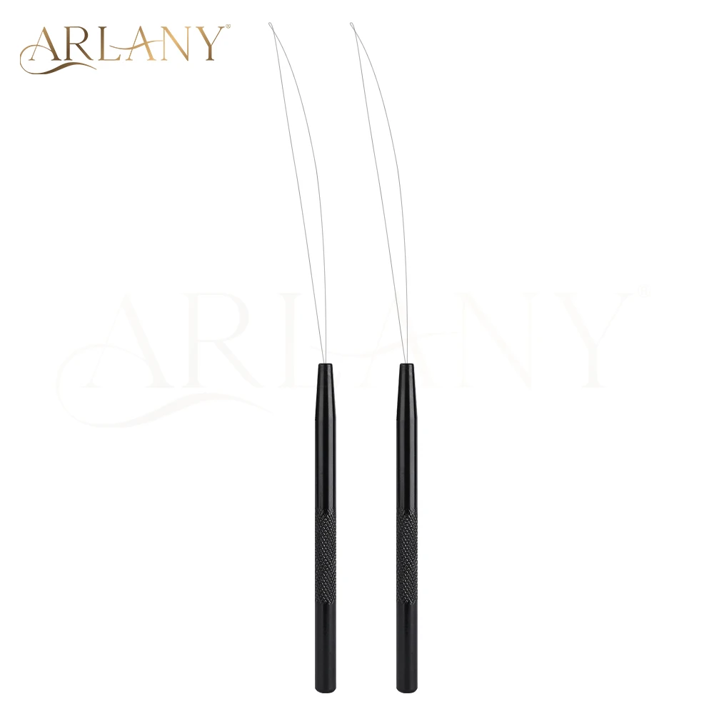

ARLANY 2Pcs Hair Extension Loop Tool Pulling Hook Tool for Sewing Weft Extensions Micro Link Threader for Weft Extensions