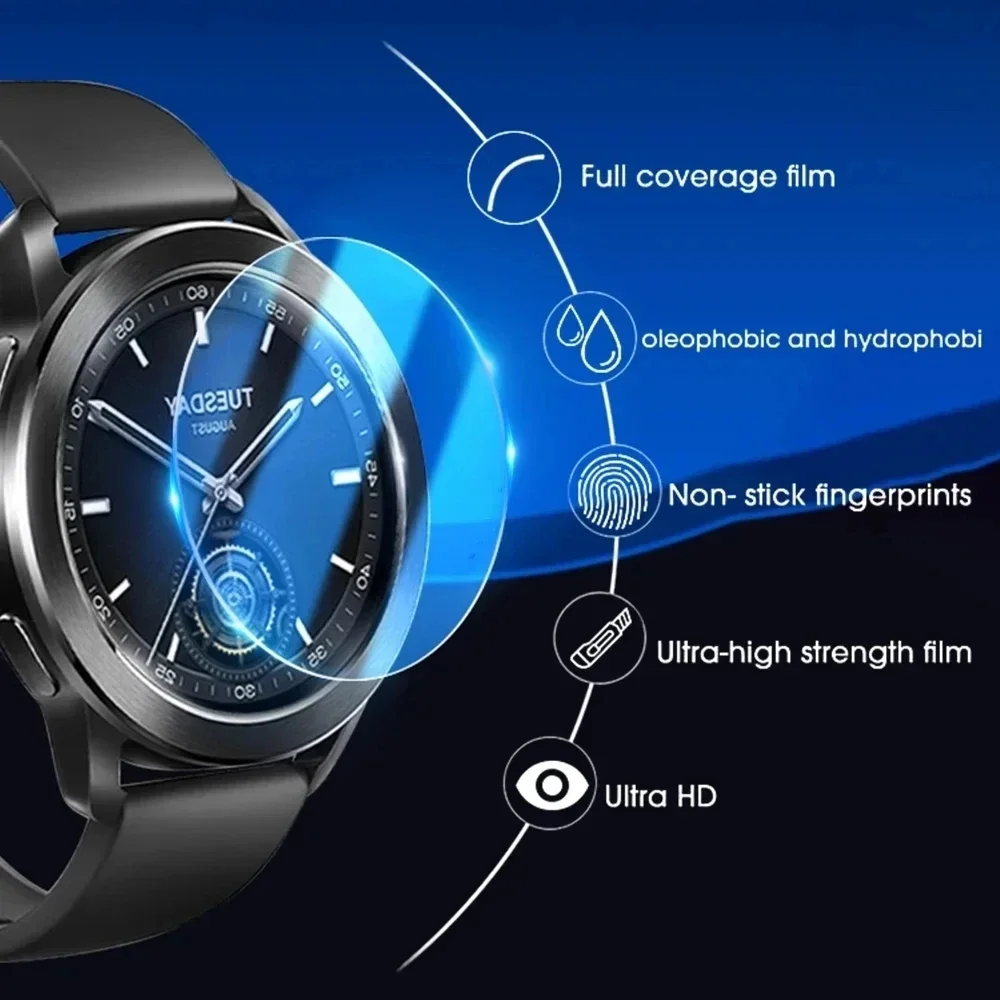 Tempered Glass For Xiaomi Mi Watch S3 Screen Protector HD Clear Smartwatch Protective Film For Xiaomi Watch S3 Glass