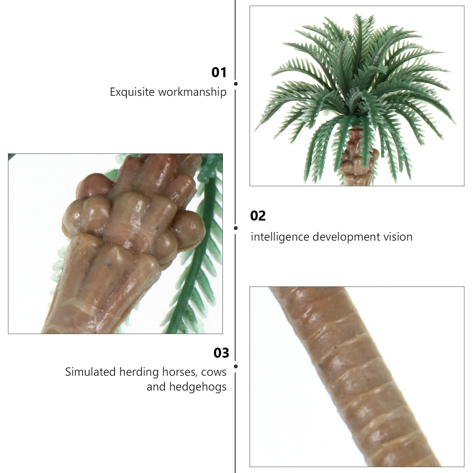 

12pcs Simulation Mini Trees Realistic Plastic Fake Tree Decor For Diy Landscape Aquarium Sand Table Micro Scene Adornment