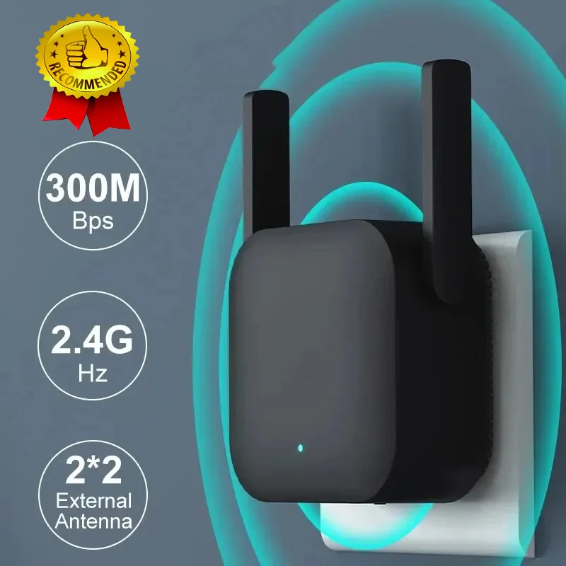 Wifi Amplifier Pro 300M 2.4G Repeater Network Expander Range Power Extender Roteador 2 Antenna Wireless Wi-Fi Router For Xiaomi