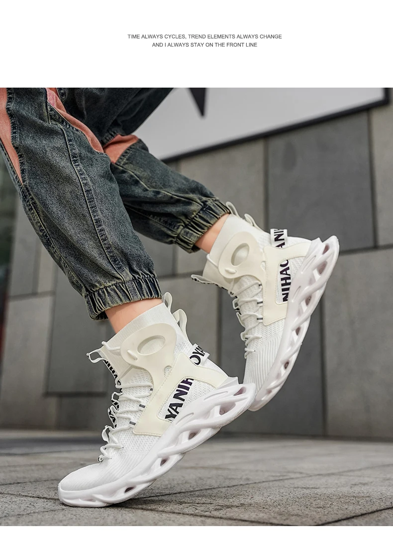 Herren-Freizeitschuhe, modische Laufschuhe, rutschfeste Offroad-Schuhe, Rennschuhe, atmungsaktive, dämpfende Sneakers, Mesh-Trainer für Paare – Detail 12