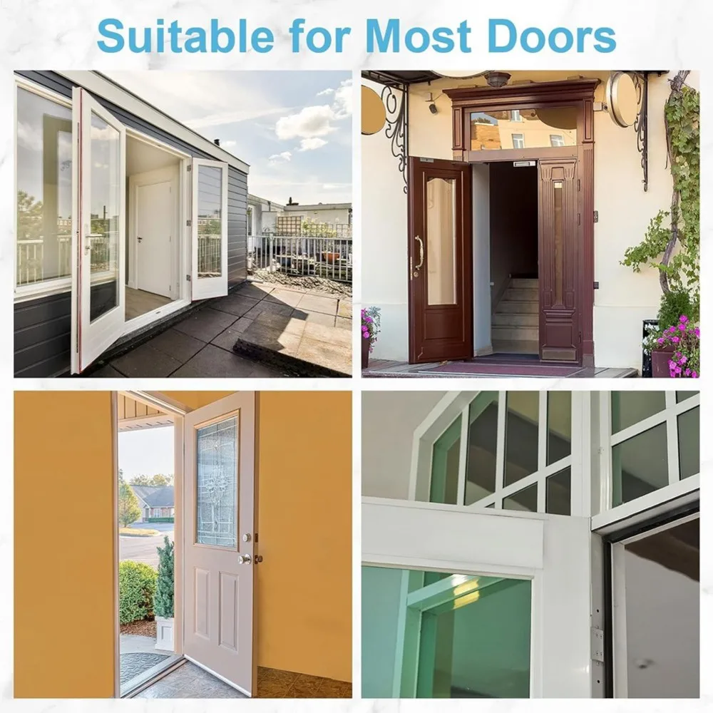 Storm Door Chain Spring, Prevent Storm Damage, Screen Door or Door Closer Protector Heavy Duty Storm Door Hardware