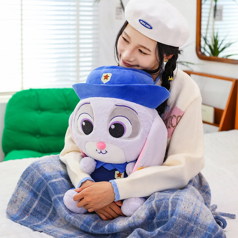 Anime Zootopia Nick y Judy 28CM muñeco de peluche juguete periféricos decoración portátil suave sofá muebles muñeca almohada regalos de vacaciones