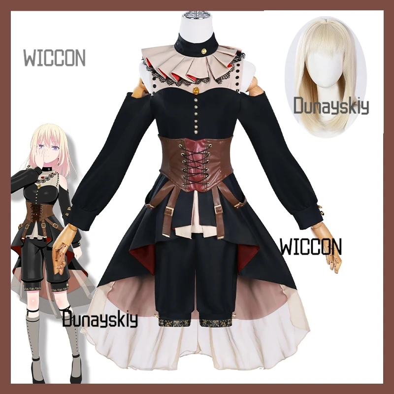 

Ave Mujica Triangle Initial Hana Stage Cosplay Costume Full Set Wig@@WILLLOW COS)) BEAUTY SPRING2D Concert Halloween Cosplay