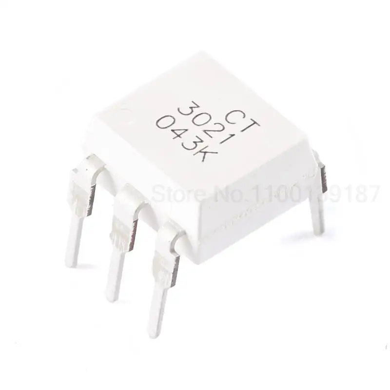  5PCS/lot Original CT3021 DIP - 6 encapsulation random phase photoelectric coupler chip compatible MOC3021