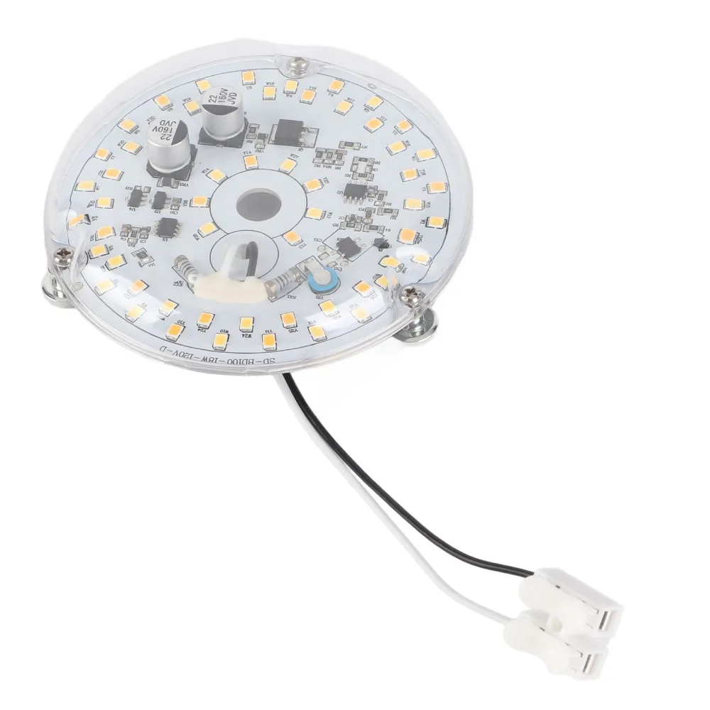 Dimmable 18W LED Ceiling Fan Light AC 120V 3 Color LED Retrofit Light Kit 3.93 Inch LED Light Module Room Lighting