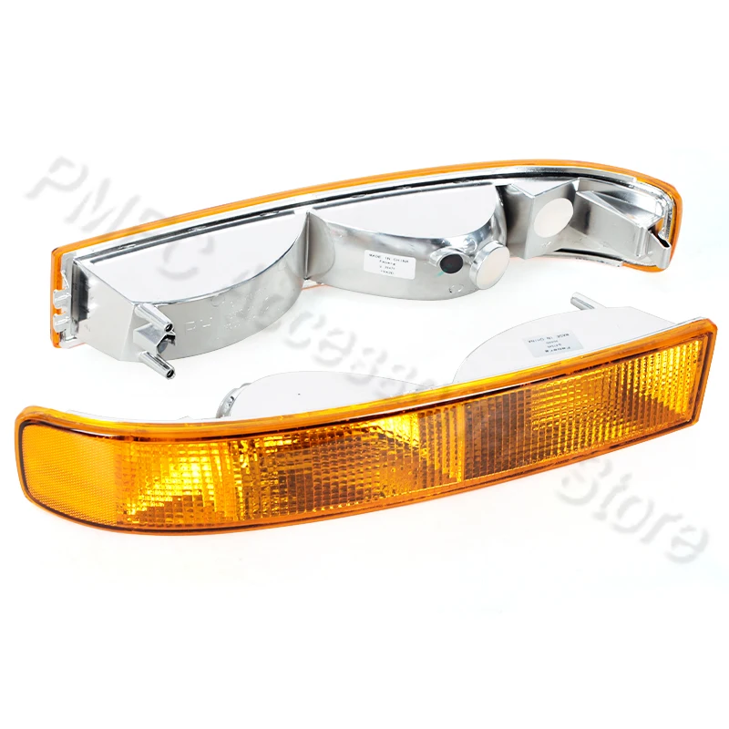 1Pair Car Front Bumper Fog Light Turn Signal Light Lamp For Chevy Express GMC Savana Van 2003-2014/2023 GM2521188 GM2520188