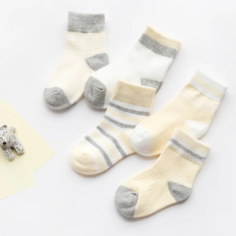 5 París/lote calcetines para niños y niñas calcetines de algodón para niños cosas baratas calcetines de Año Nuevo para bebés regalos