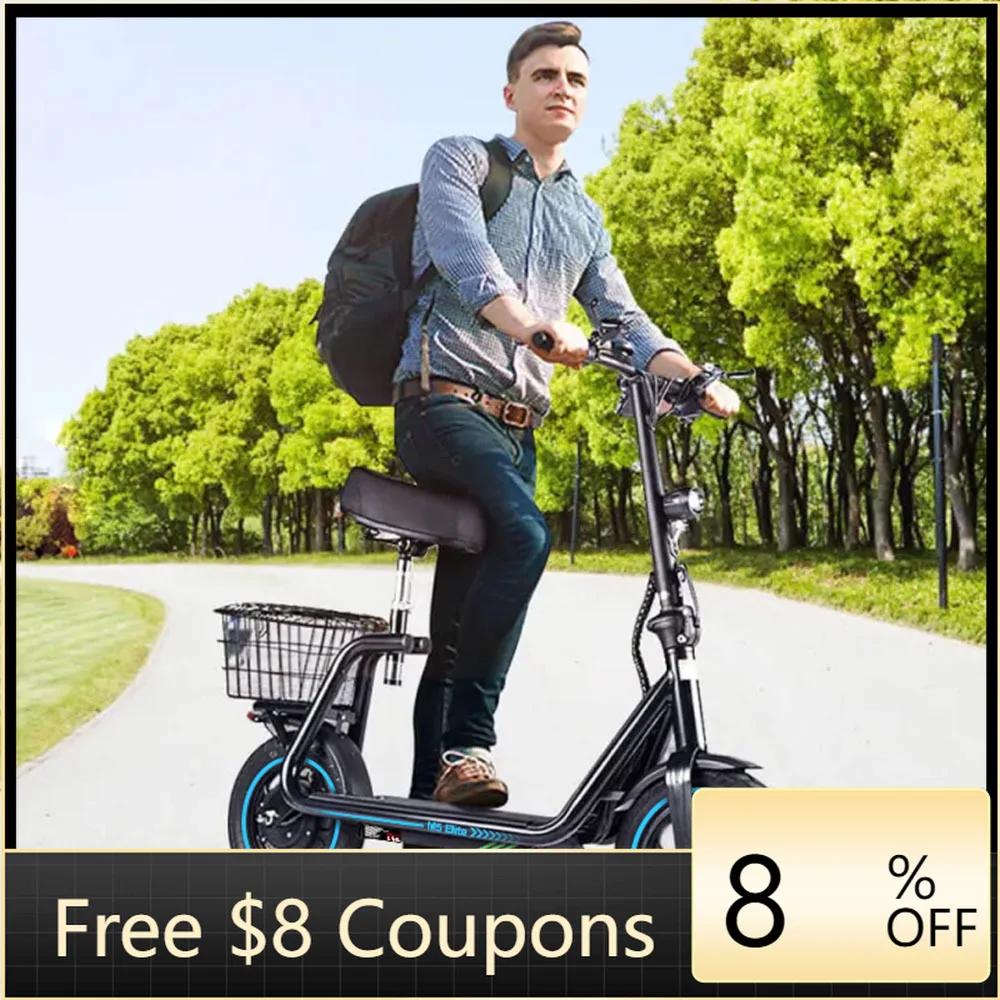 

STLF DZ WJW Advanced Fast Speed High Power 500W 48V10Ah 14 Inch Digital Adult Seated Electric Scooter Two-Wheel Bag Carrier Adul