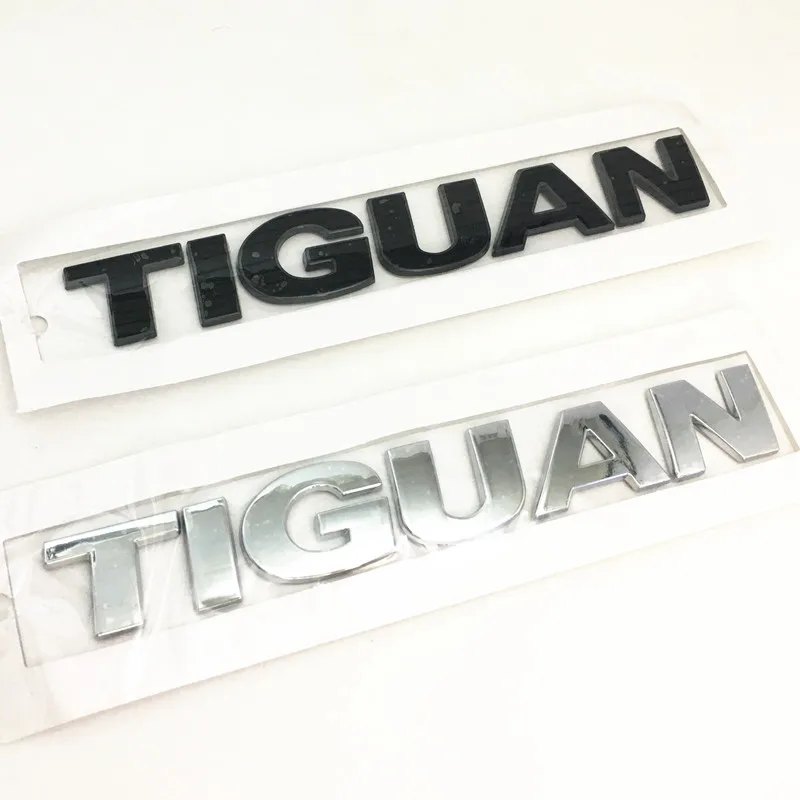 ABS 3D Letters VW TIGUAN Emblem Sticker Car Rear Trunk Badge Labeling Logo Decal Accessories For Tiguan MK1 MK2 MK3 5n R Line