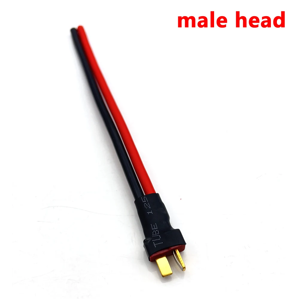 1pcs T Type Socket Plug Male Female Connector Silicone Wire With 15CM 16AWG 550V For electric car Rc Lipo battery Rc Model