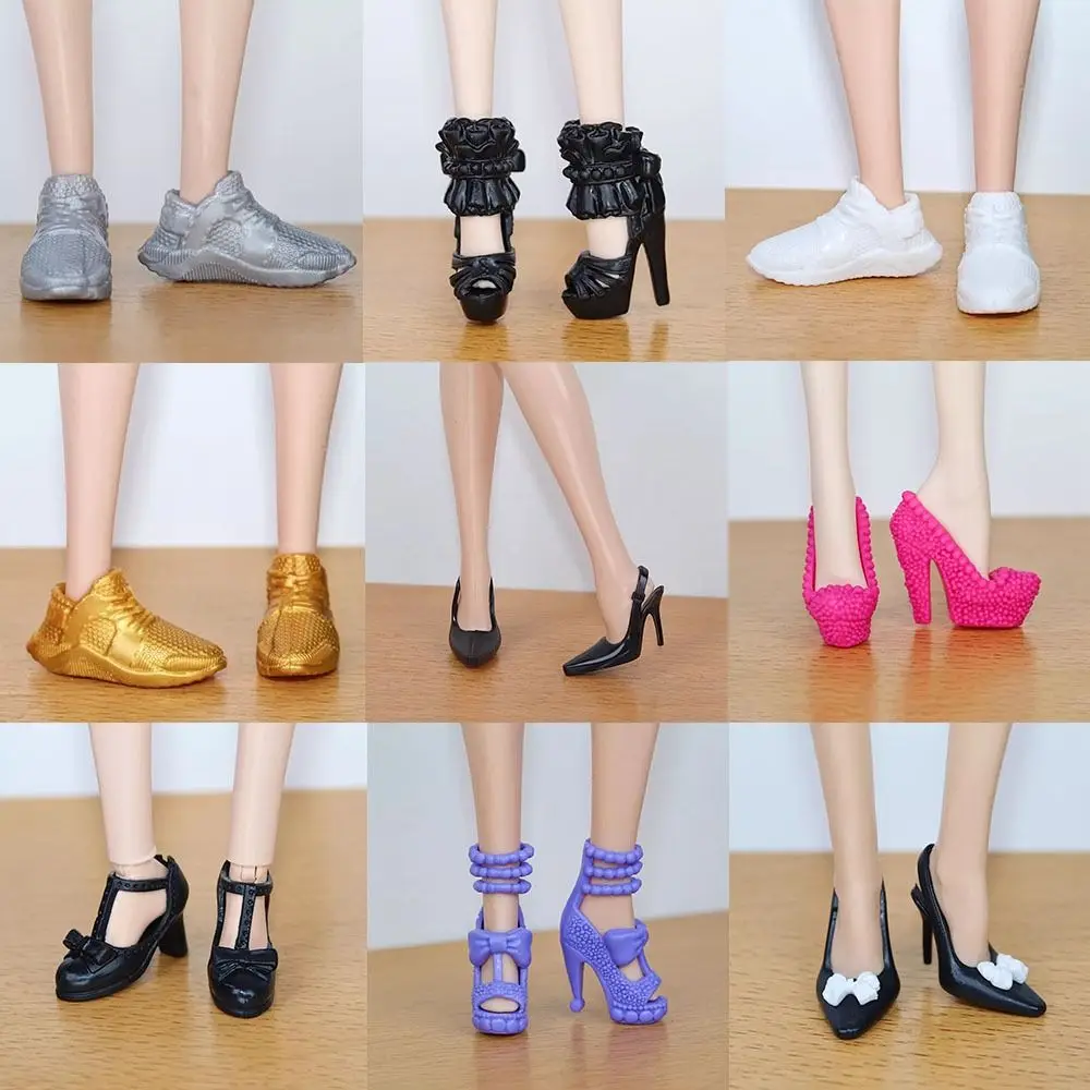 High Quality 1/6 Doll Shoes Original 30cm Super Model Boots 10 Styles High Heels Shoes Doll Accessories