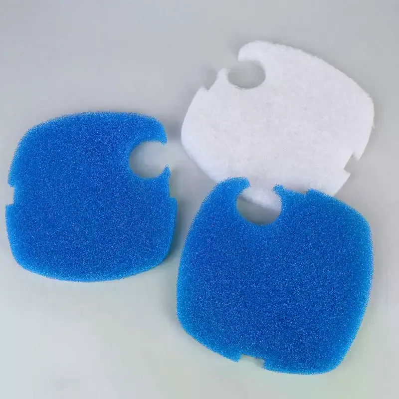 2/4 Stück blau-weißer Aquarium-Filterpad-Schwamm aus Schaumstoff, passend für SUNSUN GRECH Kanister 304AB/404AB/704AB Ersatzteil