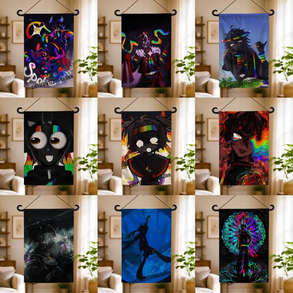 For Spokeishere Spoke Garden Flag Custom Outdoor Home Party Advertising Cloth Decoration Wall Banner Flags