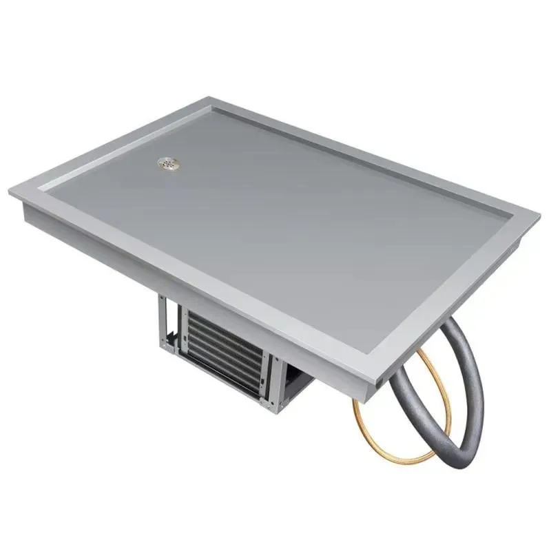 Commercial catering preparation table, frozen table, stainless steel refrigerated table