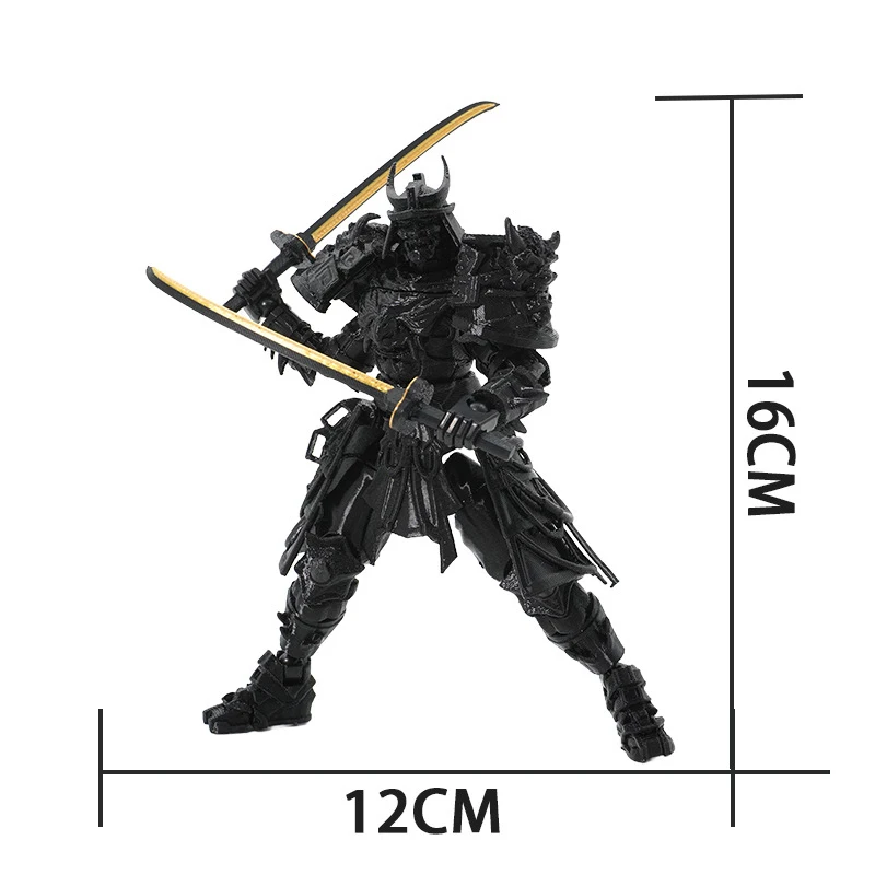 New Lucky Dummy Toy Model Joints Movable 3D Printing Lucky Robot DIY Assembly Soldier Samurai Action Figure Toy Ornaments Gift