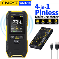 FNIRSI WMT-10 Rechargable Wood Pinless Moisture Meter for Wood/Wall/Firewood/Humidity Detector for Lumber Concrete Building