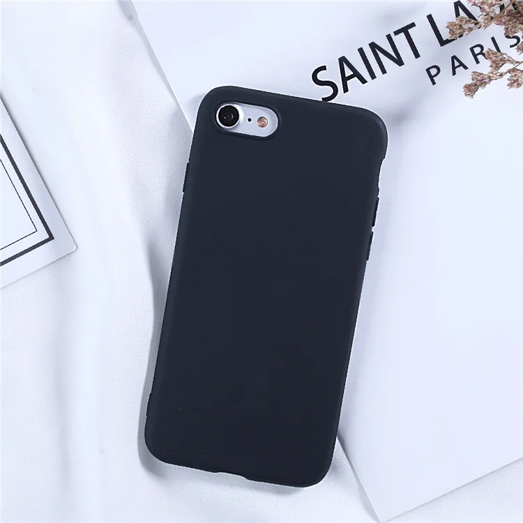 Cute Candy Color Silicone Case For iphone 6 6S 7 8 Plus X XS Max SE 2020 for iphone 11 12 Pro Max Soft Simple Fashion Cover Case