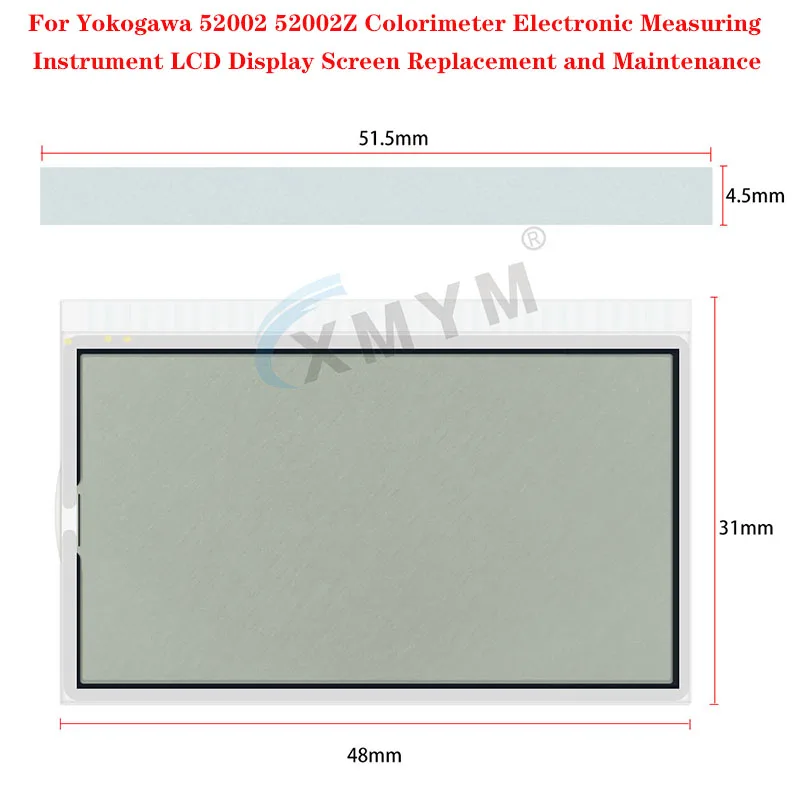 Instrumento de medición electrónico, pantalla LCD, reemplazo y mantenimiento, colorímetro para Yokogawa 52002 52002Z
