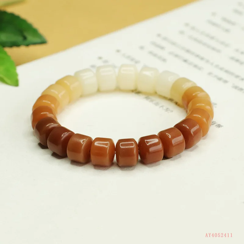 Bodhi root old bead bracelet weathering gradual change Wenwan bracelet finger soft jewelry