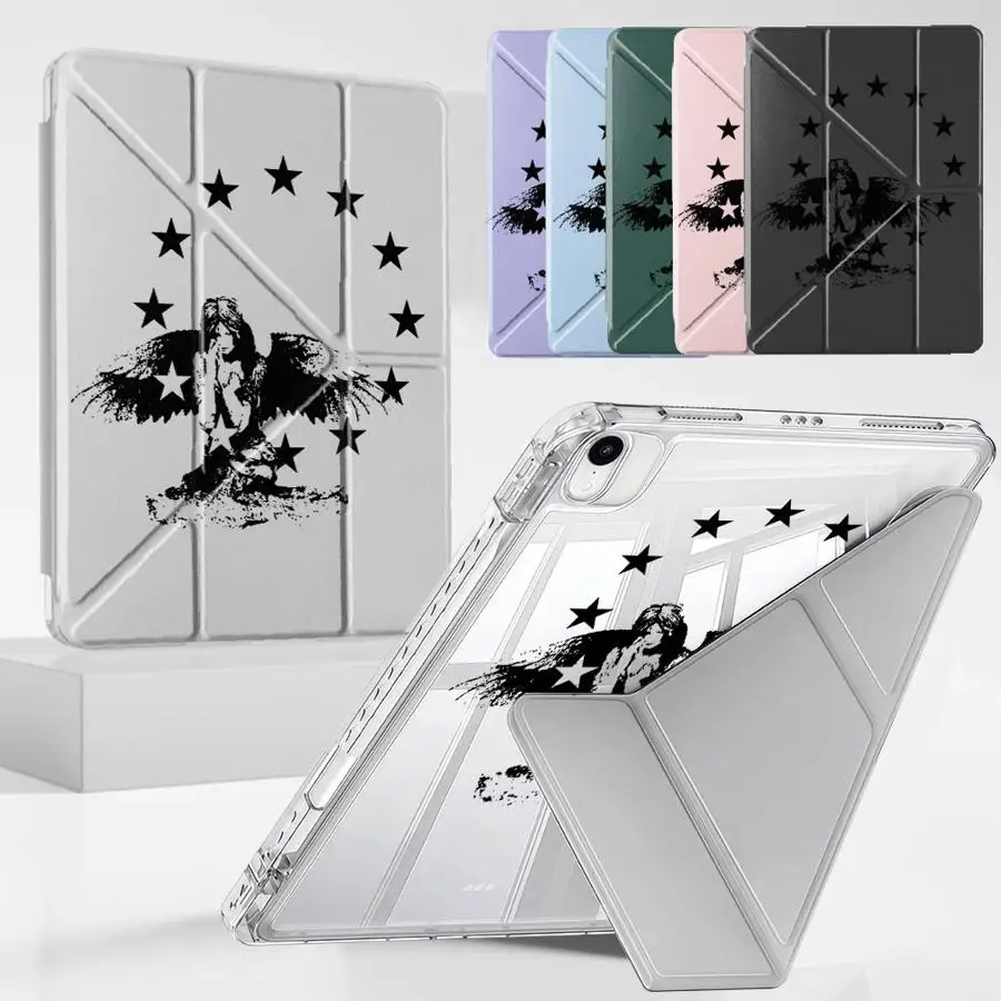 

Чехол-подставка для планшета с художественным дизайном и эстетическими узорами для iPad Pro 11-го, 10-го, 9-го, 8-го, 7-го поколений, 12.9 дюймов, Air 4, 5, M3, M2, M4, 11 дюймов Pro