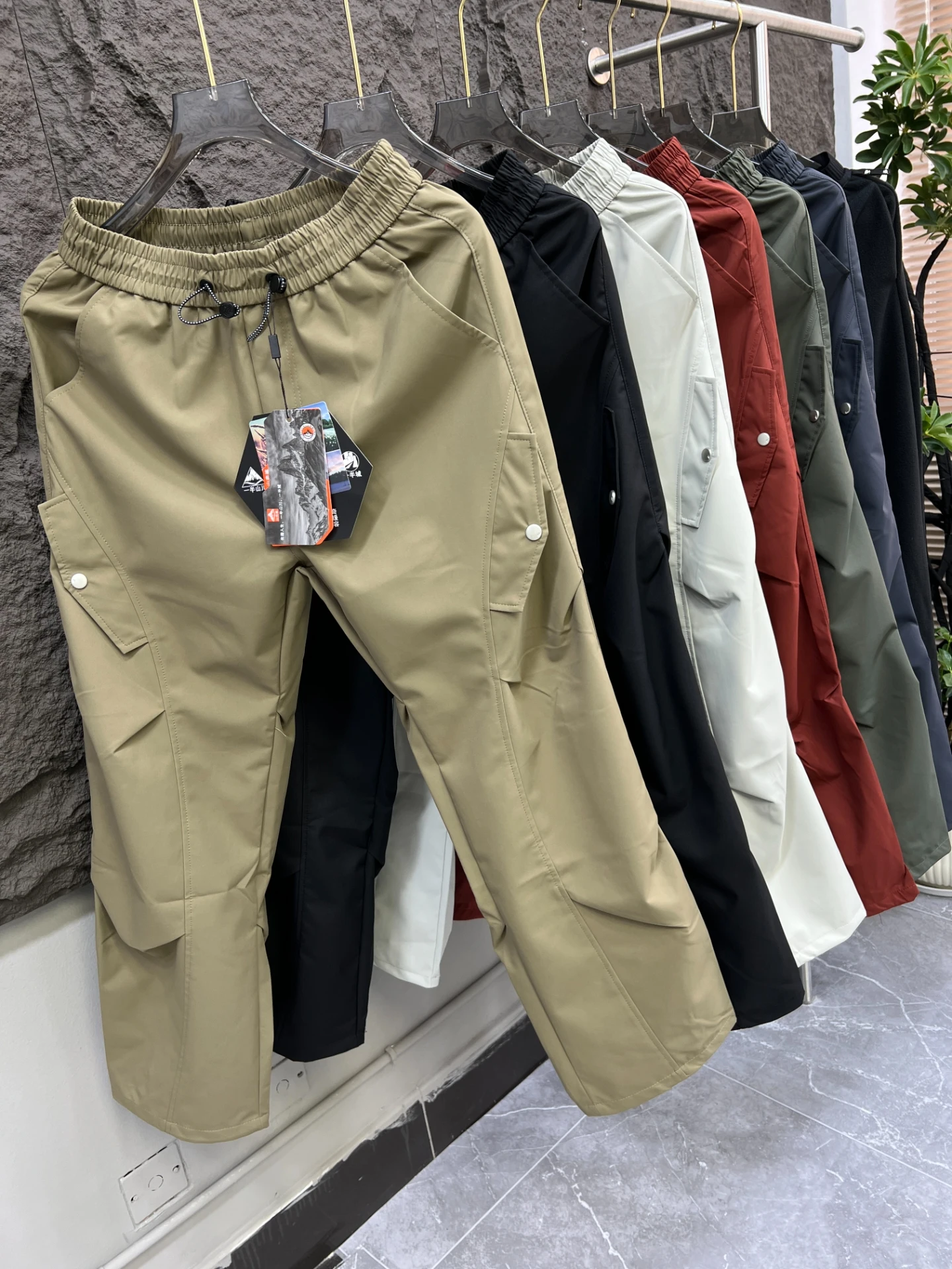 

Tee-in-One Fce Lined Soft ell Pants Winter Edition ex Hiking Skiing Waterproof Windproof Casual Straight Leg Trousers