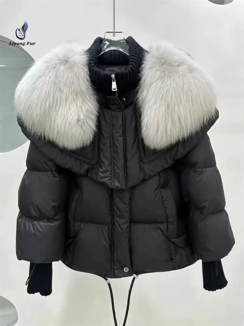 Chaqueta de plumón de pato para mujer, Abrigo acolchado de plumas de burbuja, cálido, moda de invierno, venta al por mayor