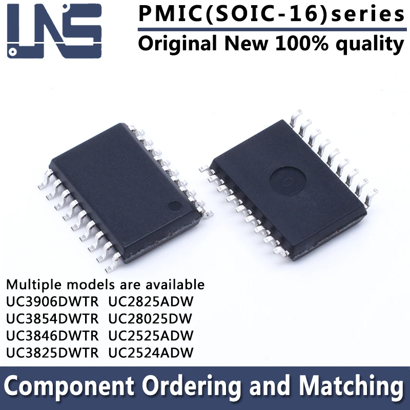 1PCS UC3906DWTR UC3854DWTR UC3846DWTR UC3825DWTR UC2825ADW UC28025DW UC2525ADW UC2524ADW SOIC-16 PMIC