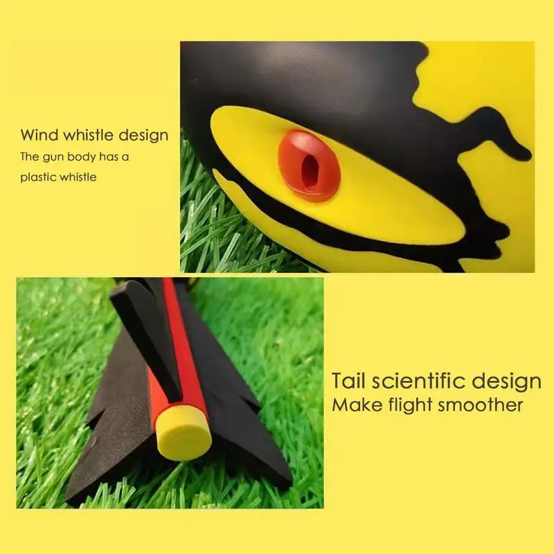 Outdoor Kid Toys Throw Rocket PU Foam Rocket Missile Dart Toy Children Gift Throw Missile Rocket Hand Throw Toy Games dropship