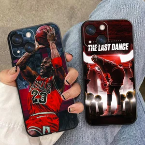 Telefon kutusu J-Jordan ile bir basketbol, Apple iphone için, iPhone için yumuşak siyah kapak kılıfı 15, 14, 13, 12, 11, IF, XS, XR, X, 7, 8, 6, mini, Artı, Pro, Max-23 6 Büyük satış kapağı-iphone-basketbol-no. 2