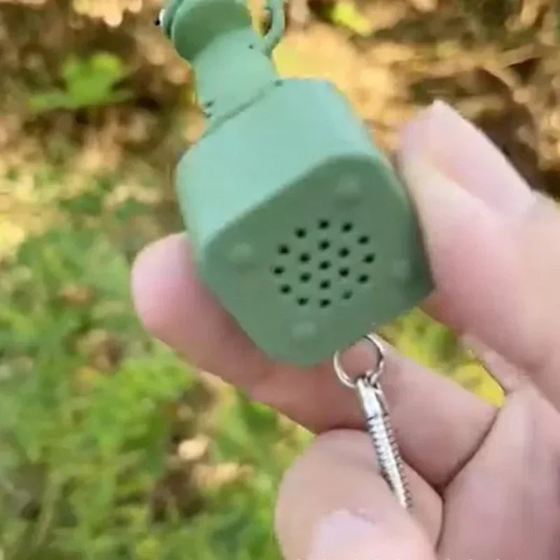 Funny Croaking Frog Keychain Rechargeable Lizard Toy Button Clicker Fidget Keyboard With Led Light For Stress Relief Sensory Toy