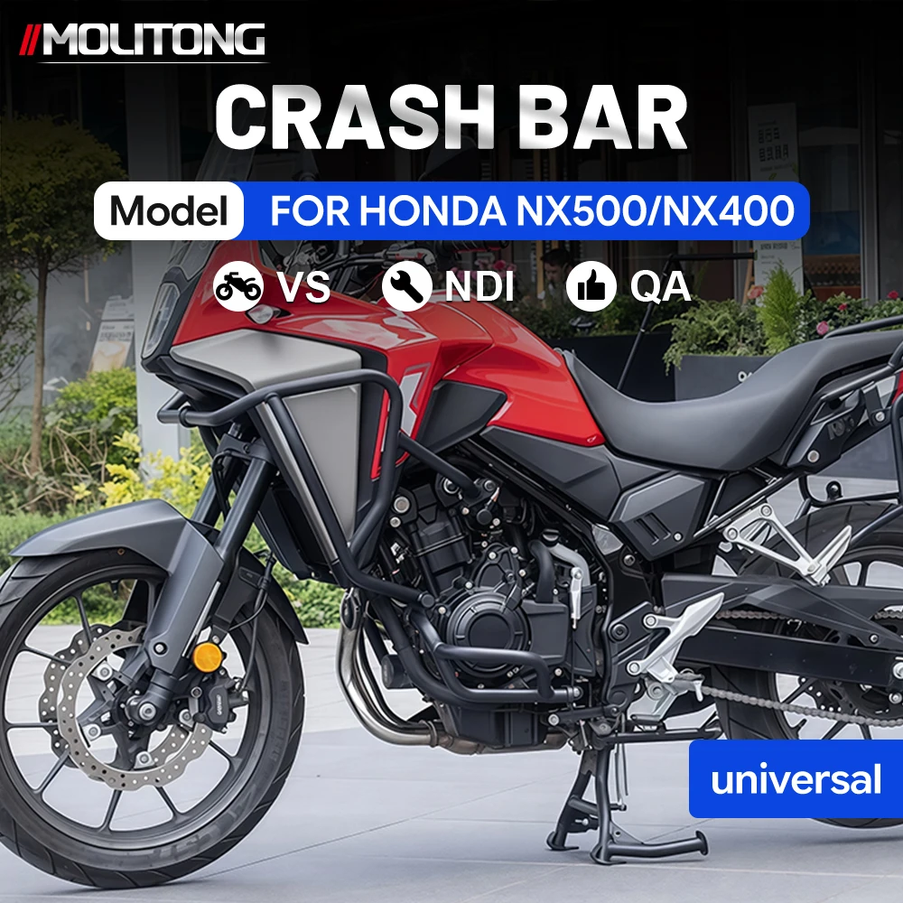 Motorcycle Crash Bar Engine Guard Frame Protector For HONDA NX500 NX400 2024-2025 Anti-fall Bumper Modified Accessories