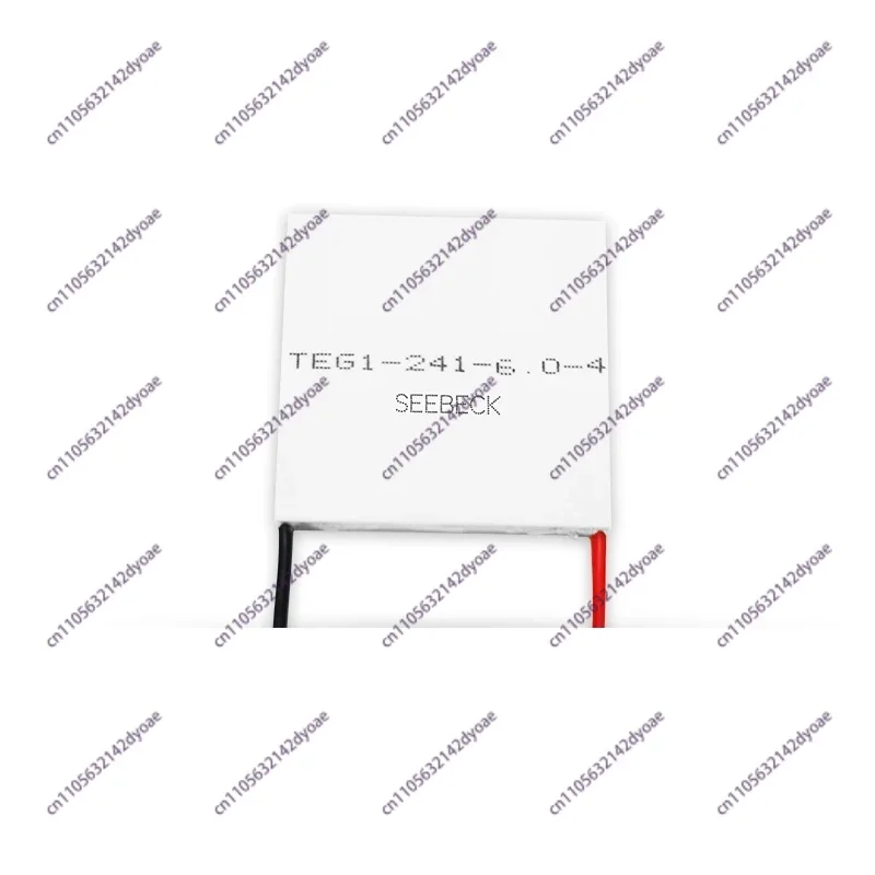 3pcs TEG1-241-6.0-4 Thermal Power Generation Sheet High Efficiency Thermoelectric Power Generation Sheet Seebeck Effect 40*40mm