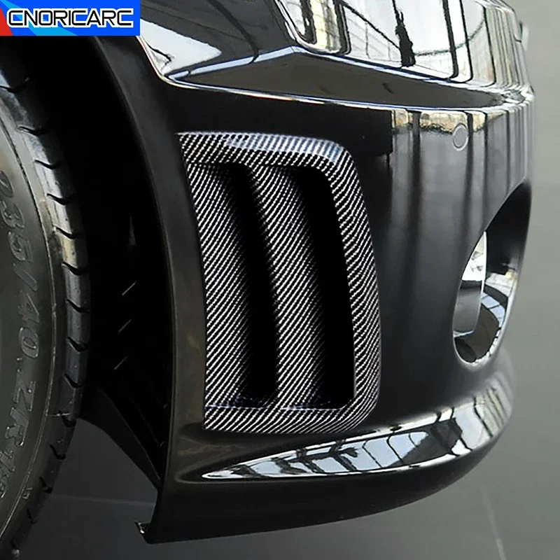 

Car Front Side Wind Knives Frame Trim Carbon Pattern For Mercedes Benz C Class W204 S204 2007-2010 C63 AMG Exterior Accessories