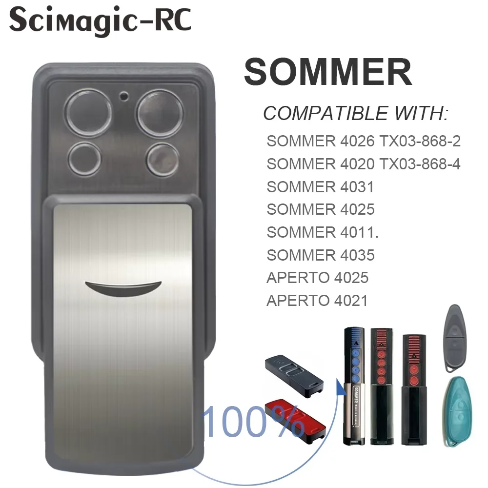 

Пульт дистанционного управления SOMMER 4031 4020 TX-03-868-4 868.8МГц для гаражных ворот HENDERSON