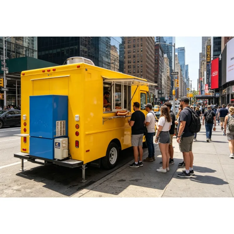 Mobile Kitchen Stove Grill Kabab Food Trailer Featuring BBQ Fryer Popcorn Food Trailer