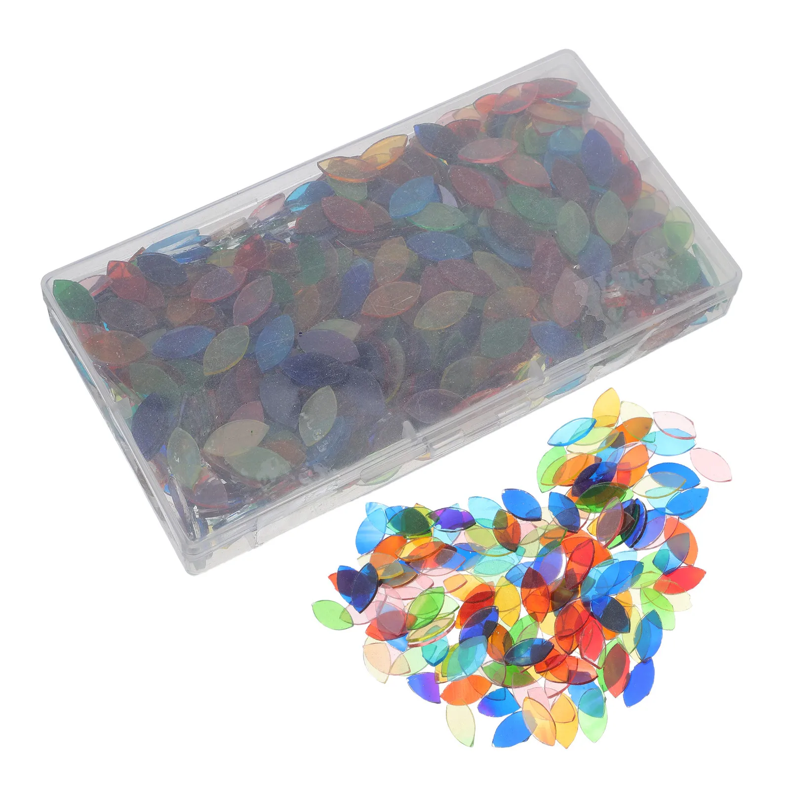 

738Pcs Leaf Mosaic Tiles Glass Mini Pieces DIY Mosaic Craft Supplies for Kitchen Backsplash Bathroom Wall Art Projects