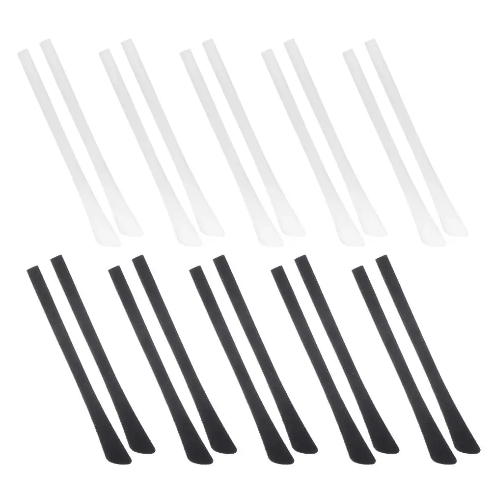 

20Pcs Non-slip Silicone Glasses Retainers Flat Head Ear Grips Black White 10Pairs Eyewear Accessories Anti-skid Outdoor Sports