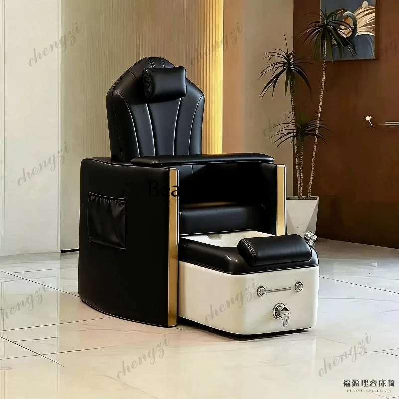 New electric fold-down nail salon foot bath recliner recliner and massage chair exclusively for beauty salons