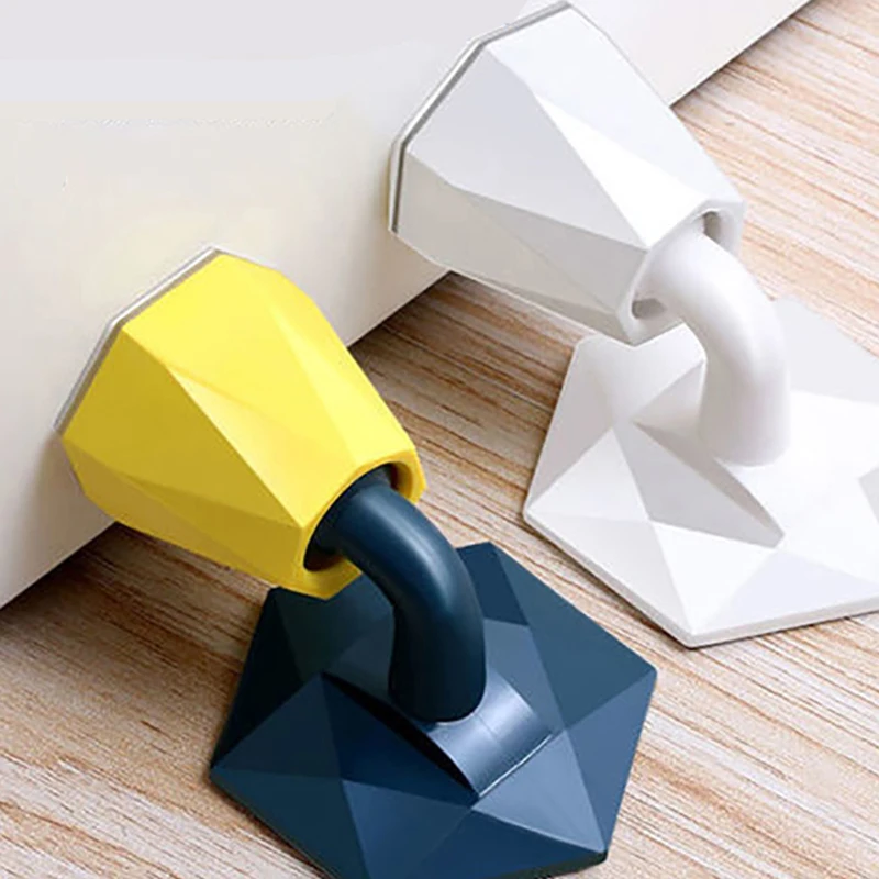 Mute non-punch door stop bathroom wall sound-absorbing door plug mute buffer cushion anti-collision door frame door stopper