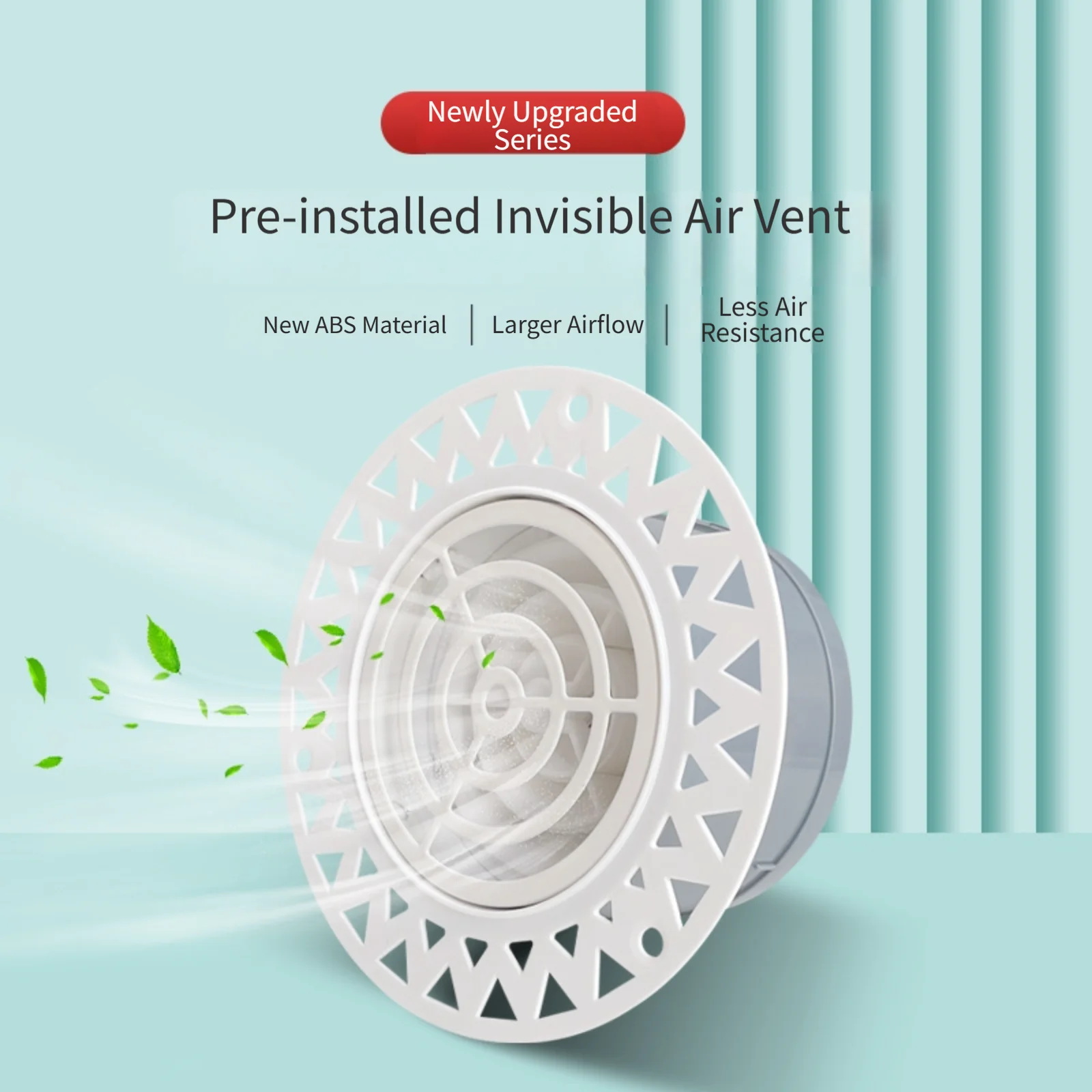 Home Bathroom Vent Fans - Rejilla de ventilación redonda pre-empotrada de