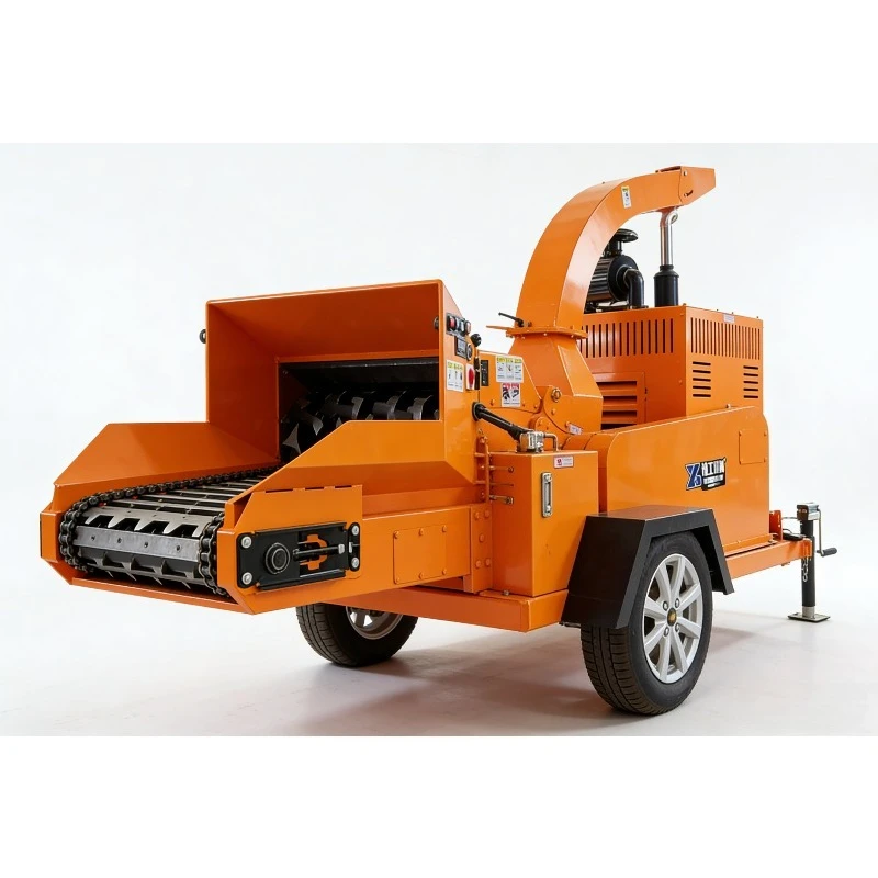 Multipurpose 40HP Diesel Wood Chipper Shredder Mobile Engine Wood Pallet Shredder Machine for Waste Tree Branches