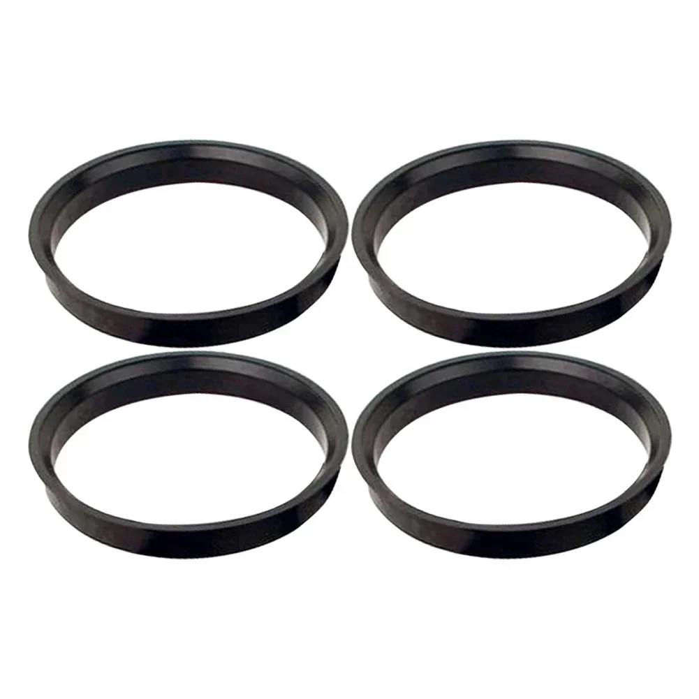 4Pcs Car Hub Center Rings 74.1 X 72.6 Mm Black For BMW 74.1-72.6 To Correct Wheel And Hub Dimensions, Ensuring A Proper Fit.