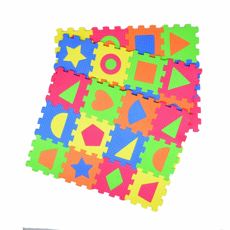 36/60Pcs Kids Child Baby Geometric Shape Puzzle Mat Play Mat Toys Eva Foam Infant Mini Educational Puzzle Toys Crawling Pad Toy